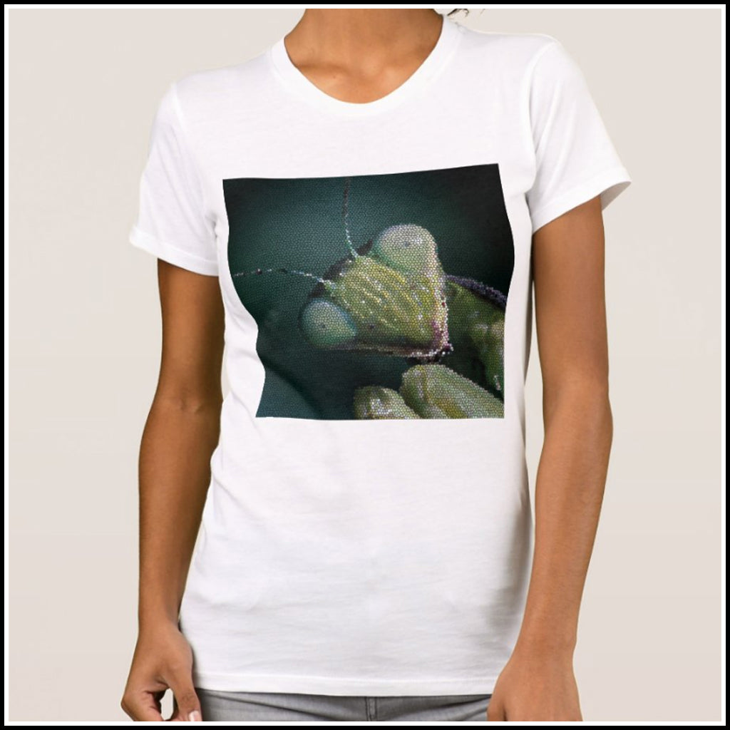 T-Shirt Women's - Mosaic Mantis Face