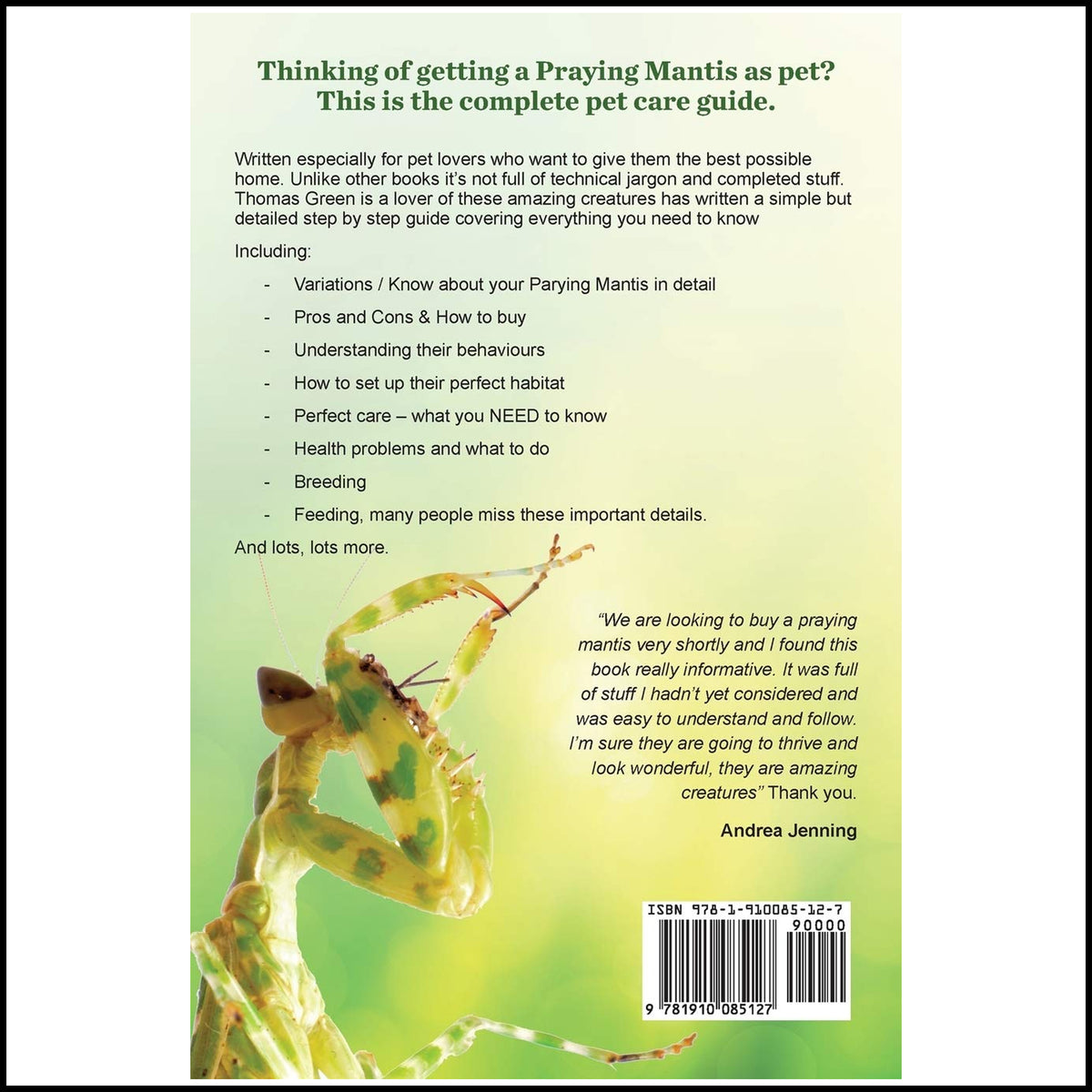 Book - Praying Mantis Ultimate Care Guide – PrayingMantisShop.com