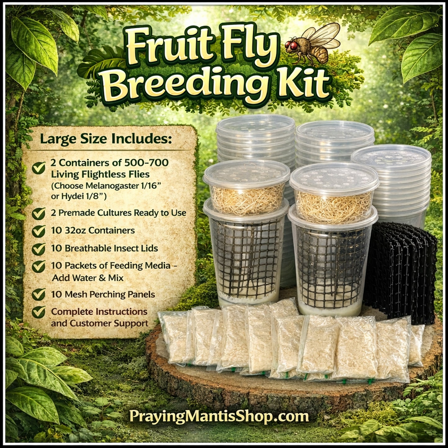 Flightless Fruit Fly Breeding Kit