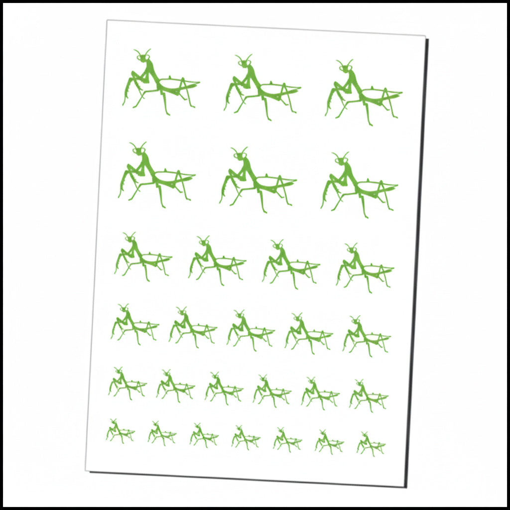 Fun - Praying Mantis Temporary Tattoos / Decals