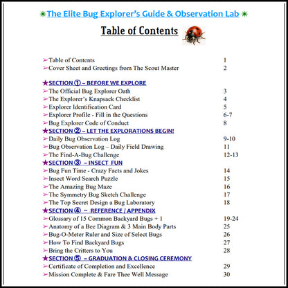 Educational -  Elite Bug Explorer's Guide & Observation Lab