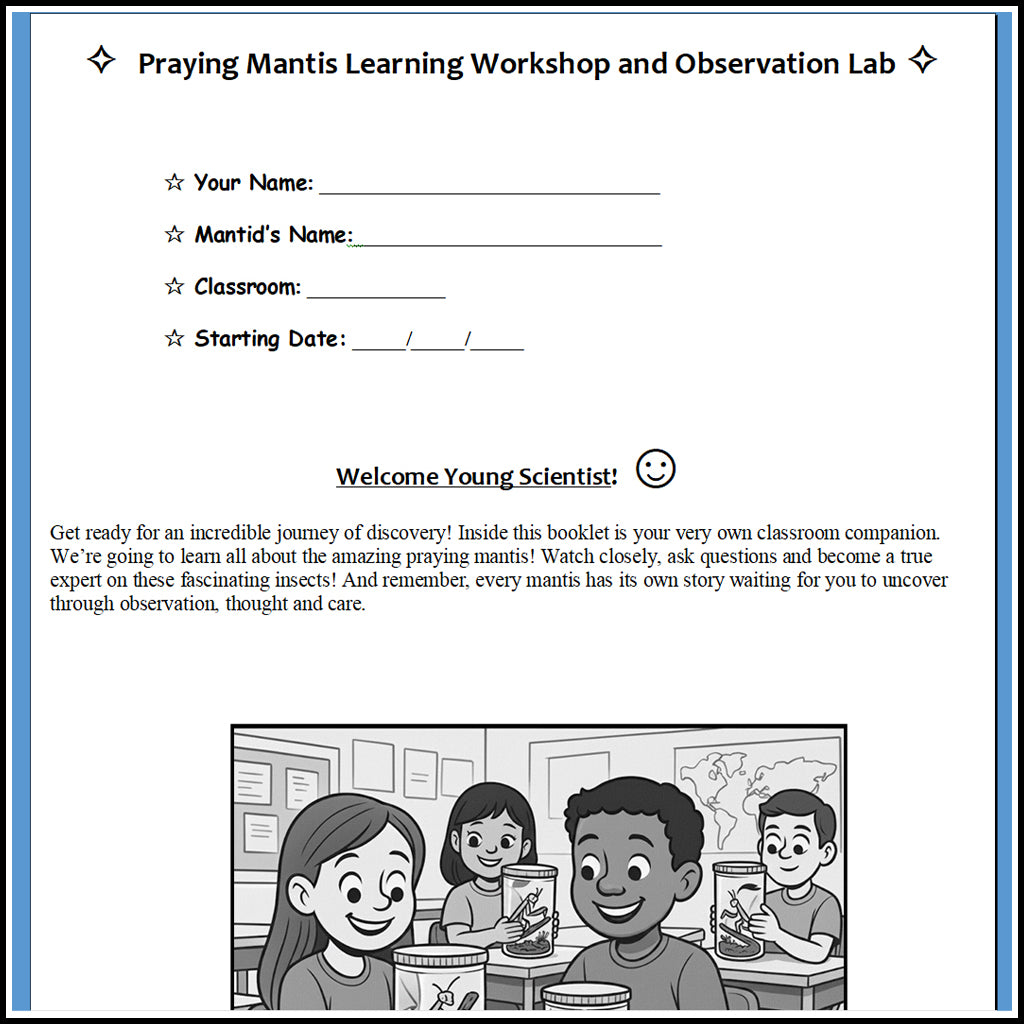 Educational -  Mantis Learning Workshop and Observation Lab eBook