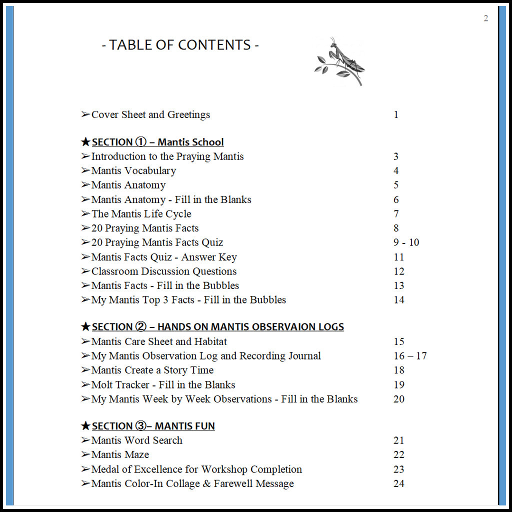 Educational -  Mantis Teacher's Classroom Learning Kit