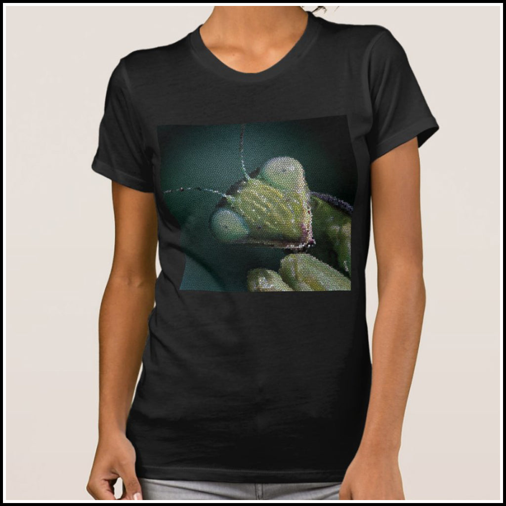 T-Shirt Women's - Mosaic Mantis Face