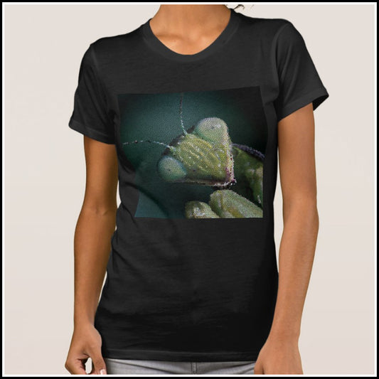 T-Shirt Women's - Mosaic Mantis Face