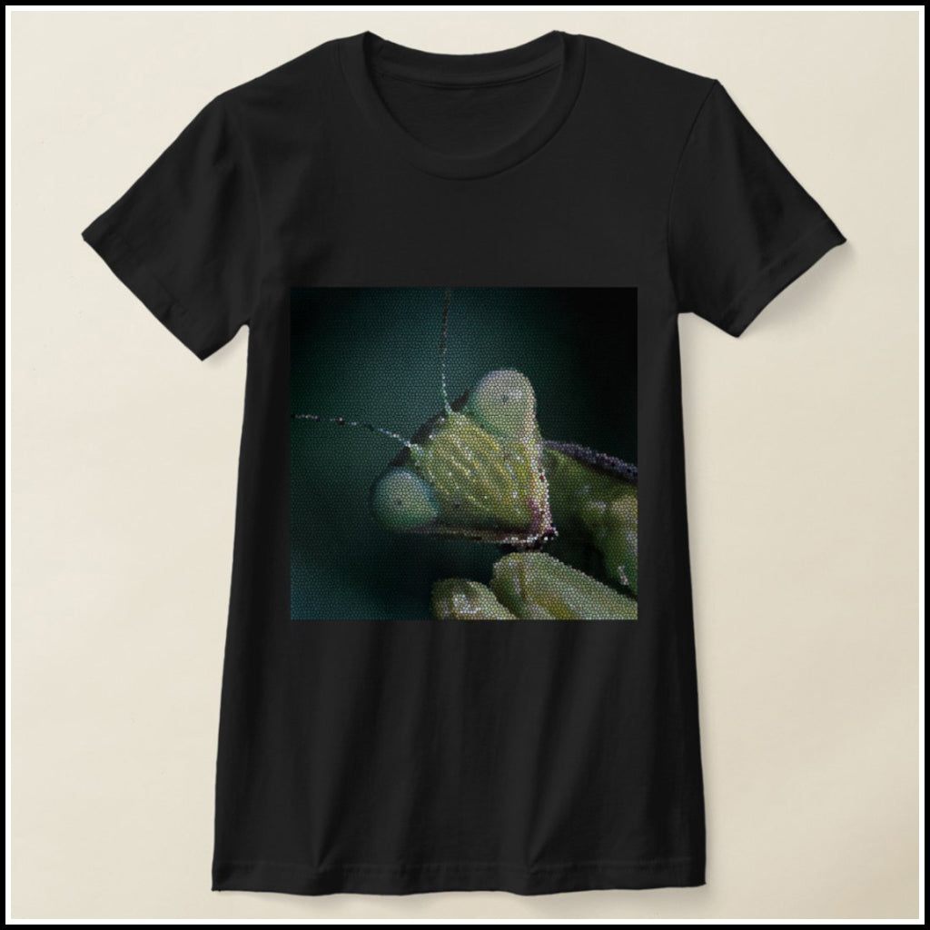 T-Shirt Women's - Mosaic Mantis Face