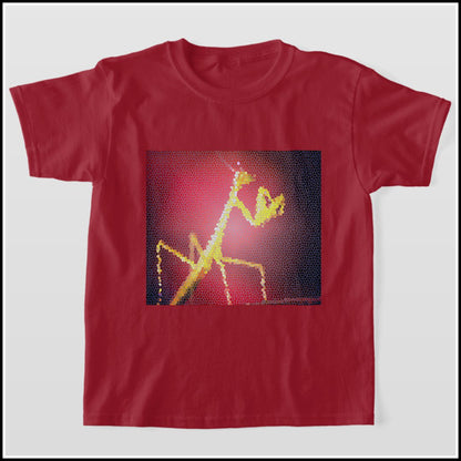 T-Shirt Kids - Maroon Tile Mosaic