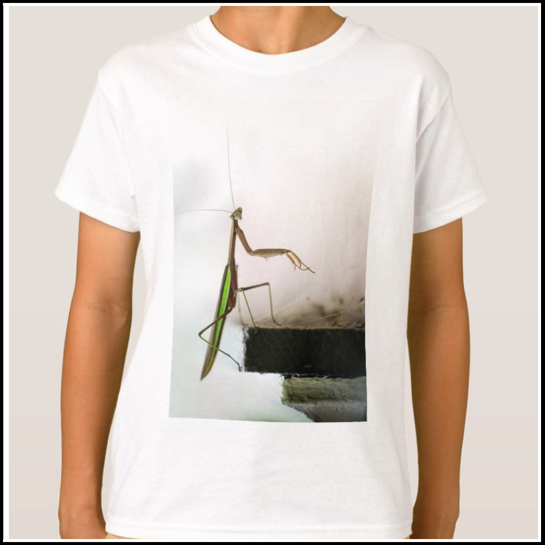 Kids T-Shirt - Praying Mantis - World of White – PrayingMantisShop.com