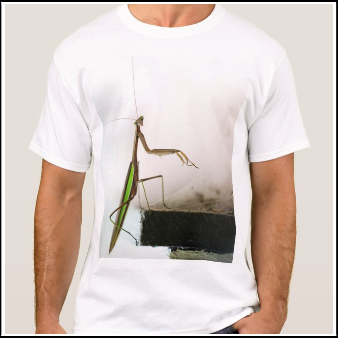 Men's T-Shirt - Praying Mantis - World of White – PrayingMantisShop.com